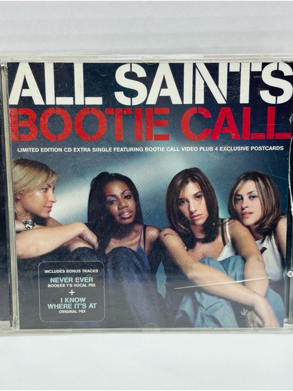 All Saints Red and White 'Bootie Call' Tracklist CD Back Cover